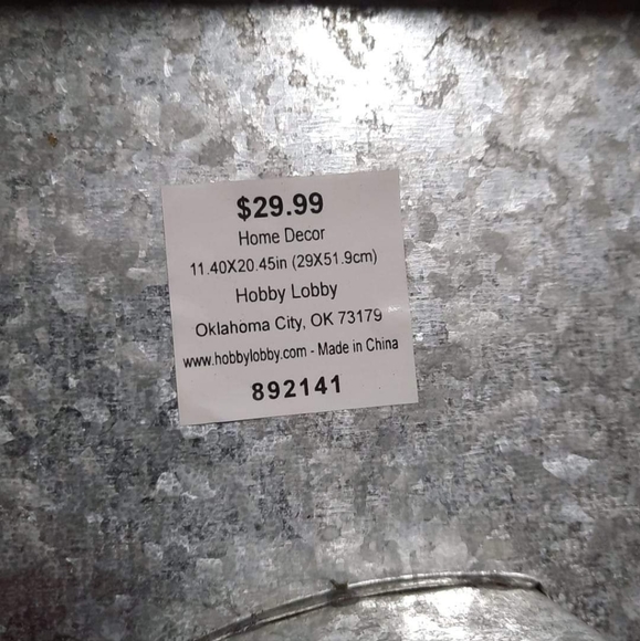 Galvanized metal "LOVE" letters - Picture 2 of 2